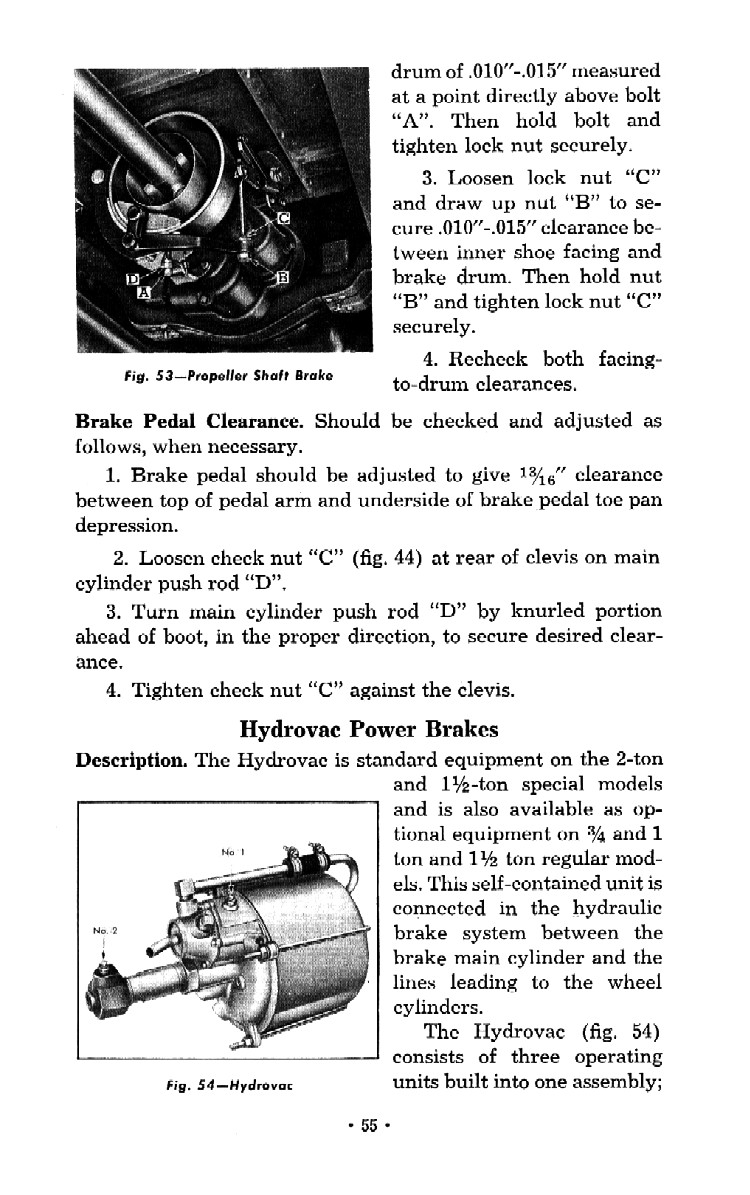 1952 Chevrolet Trucks Operators Manual Page 91